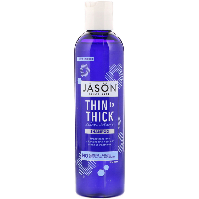 Jason Natural, Thin to Thick, Extra Volume Shampoo, 8 fl oz (237 ml