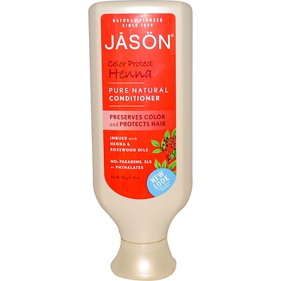 Jason Natural 純天然護髮素,護色指甲花,16盎司(454克)
