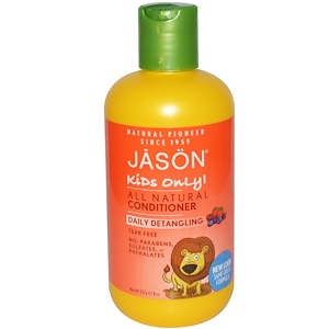 Отзывы о Джэйсон Нэчуралс, Kids Only!, Daily Detangling Conditioner, 8 oz (227 g)