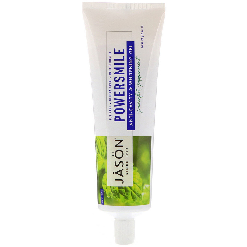 Jason Natural, PowerSmile, AntiCavity & Whitening Gel, Powerful