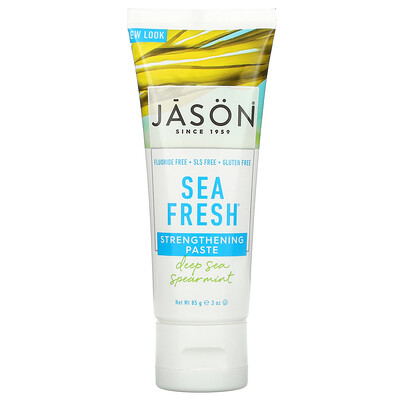 Jason Natural Sea Fresh, укрепляющая зубная паста, со вкусом мяты, 85 г (3 унции)