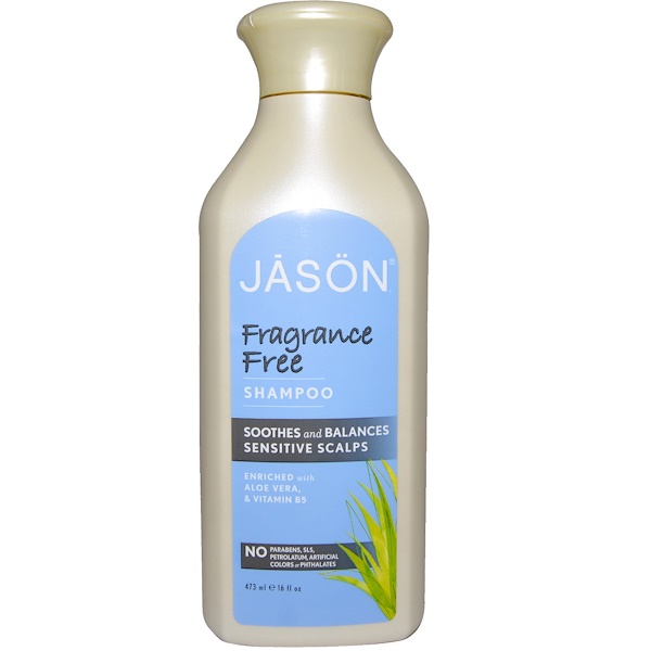 Jason Natural, Shampoo, Fragrance Free, 16 fl oz (473 ml) iHerb