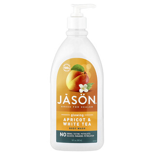Jason Natural, Gel za tuširanje, blistava marelica i bijeli čaj, 887 ml