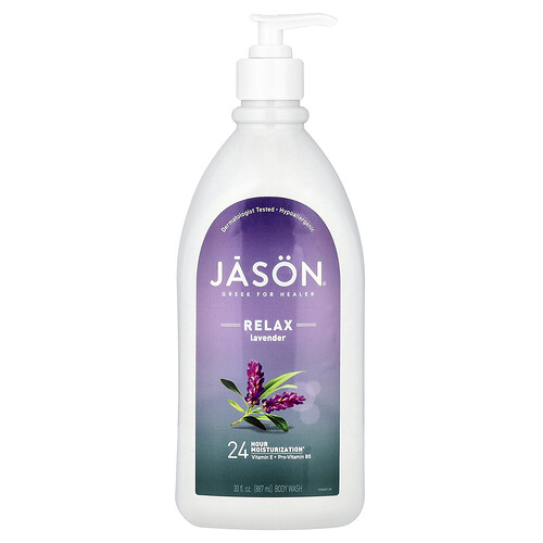 iHerb UK - Jason Natural , Body Wash, Relax Lavender, 30 Fl Oz (887 Ml)