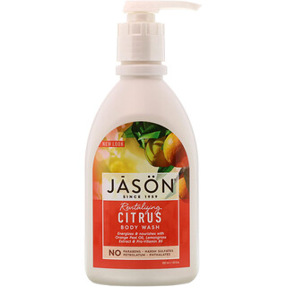 Jason Natural, Jabón líquido revitalizante, cítrico revitalizante, 30 fl oz (887 ml)