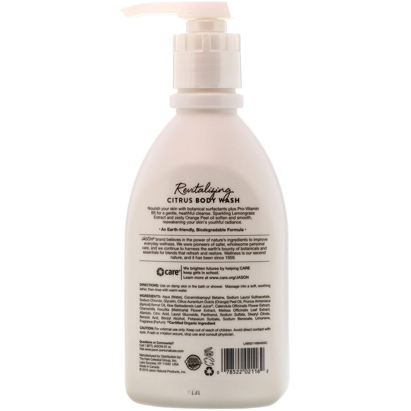 Jason Natural, Body Wash, Revitalizing Citrus, 30 fl oz (887 ml) iHerb