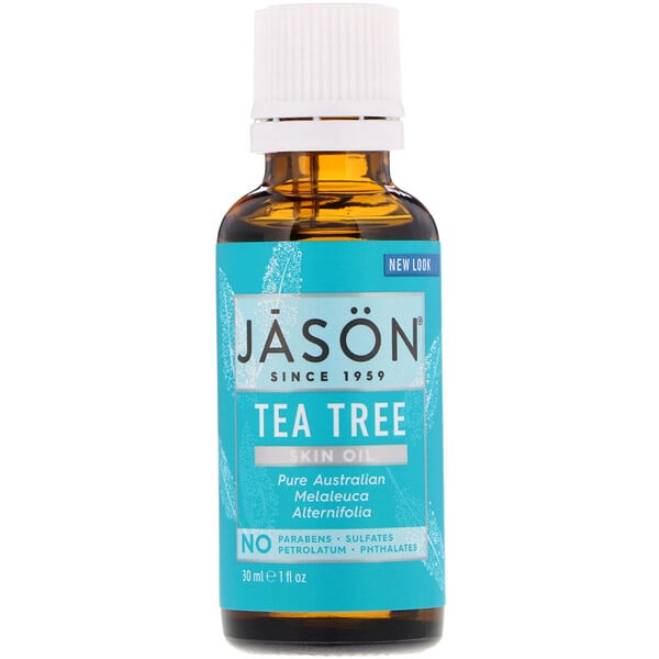 Jason Natural‏, زيت للبشرة، بزيت شجرة الشاي، أونصة سائلة واحدة (30 مل)