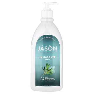 Jason Natural‏, סבון רחצה, עץ התה מטהר, 887 מ"ל (30 אונקיות נוזל)