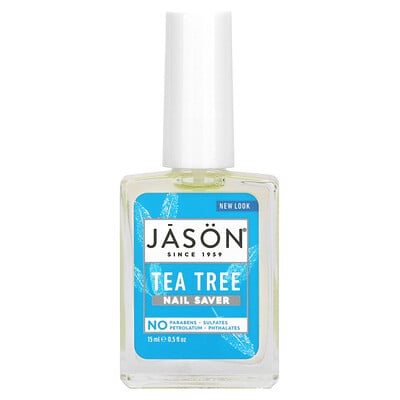Jason Natural Nail Saver, средство для ухода за ногтями,чайное дерево, 15мл (0,5жидк. унции)