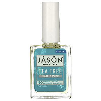 Jason Natural Nail Saver, средство для ухода за ногтями,чайное дерево, 15 мл (0,5 жидк. унции)