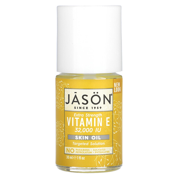 Jason Natural, Extra Strength, Vitamin E Skin Oil, 32,000 IU, 1 fl oz