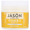 Jason Natural, Age Renewal Vitamin E Moisturizing Creme, 25,000 IU, 4 oz (113 g)