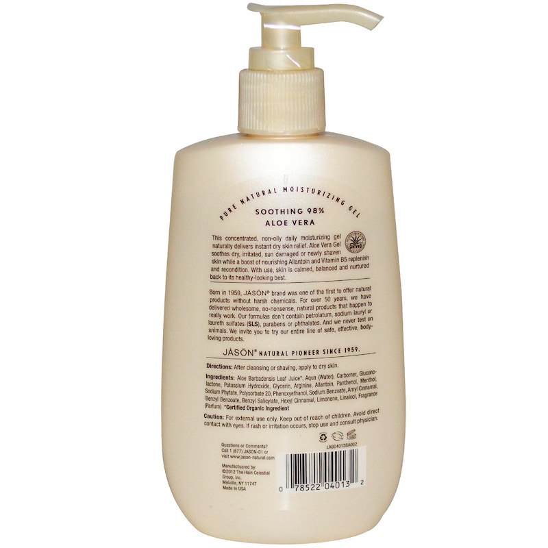 Jason Natural, Aloe Vera, Moisturizing Gel, 8 oz (227 g) iHerb