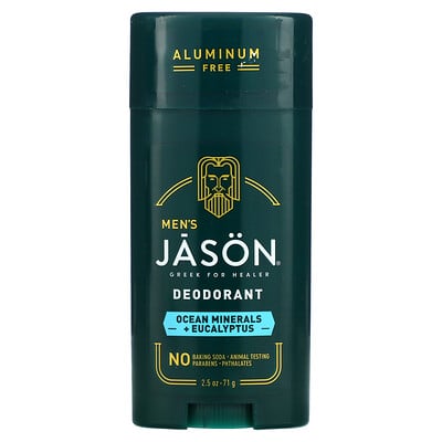 

Jason Natural, Men's, Deodorant, Ocean Minerals + Eucalyptus, 2.5 oz (71 g)