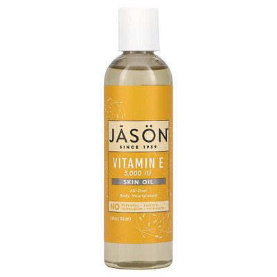 Jason Natural Масло для кожи с витамином Е , 5000 МЕ, 118 мл (4 жидких унции)