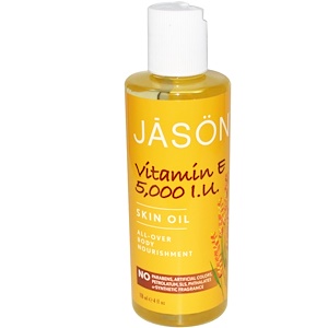 Купить Jason Natural, Масло для ухода за кожей с витамином E 5000 МЕ, 4 жидких унции (118 мл)  на IHerb