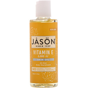 Отзывы о Джэйсон Нэчуралс, Vitamin E Skin Oil, 5,000 IU, 4 fl oz (118 ml)