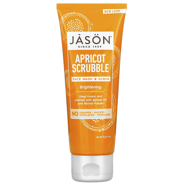 Brightening Apricot Scrubble, Facial Wash & Scrub, 4 oz (113 g)