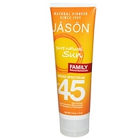 Семейный природный солнцезащитный крем, SPF 45, 4 унции (113 г) - изображение