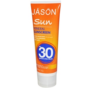 Отзывы о Джэйсон Нэчуралс, Sun, Mineral Sunscreen, SPF 30, 4 oz (113 g)