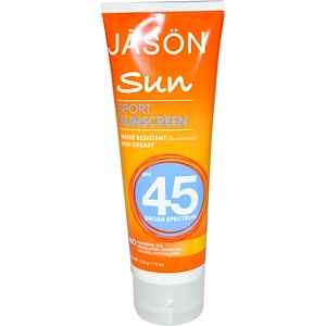 Отзывы о Джэйсон Нэчуралс, Sun, Sport  Sunscreen, SPF 45, 4 oz (113 g)