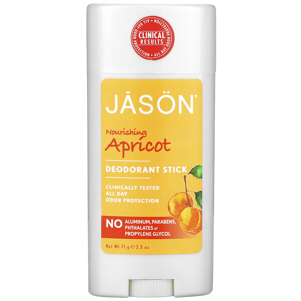 Jason Natural, 净味棒，Nourishing Apricot，2.5 盎司（71 克）