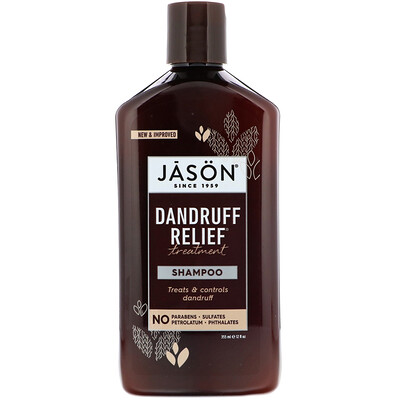 Jason Natural Лечебно-профилактический шампунь Dandruff Relief, 355 мл