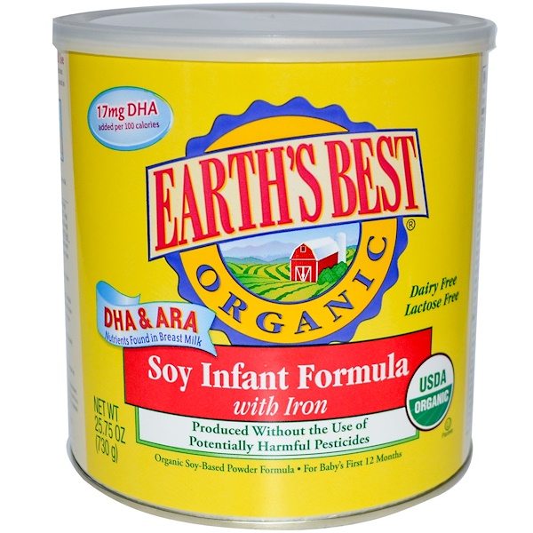 earth's best organic soy infant formula