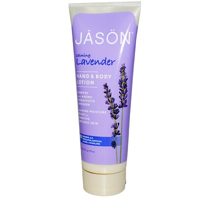 Jason Natural 洗手液和潤膚露,舒緩薰衣草,8 oz (227 g)