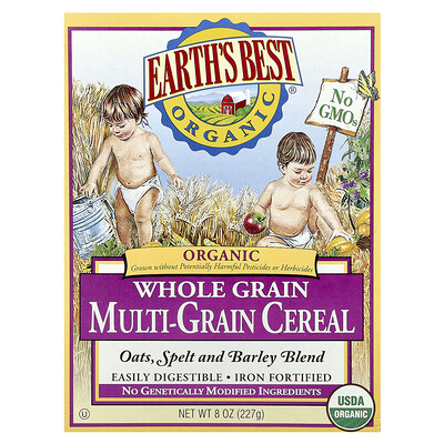 Product Image for Earth's Best, Organic Whole Grain Multi-Grain Cereal, 8 oz (227 g)