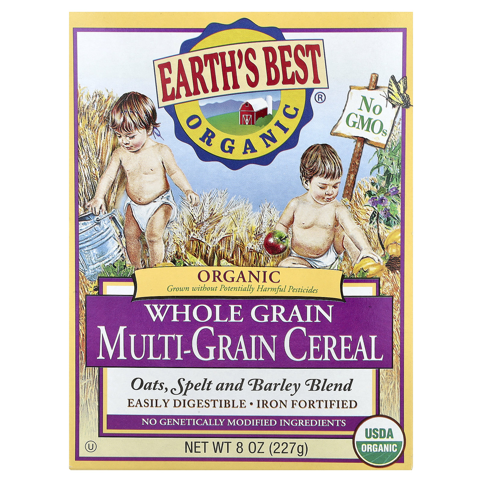 Organic Whole Grain Multi-Grain Cereal, 8 oz 227 g