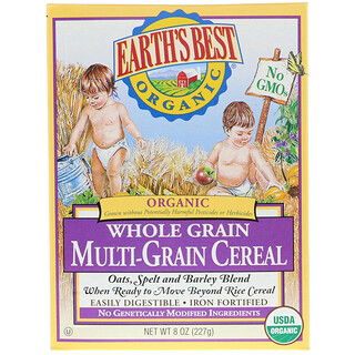 Earth's Best, Earth's Best, Cereal Orgánico Multigrano Integral, 8 oz (227 g)