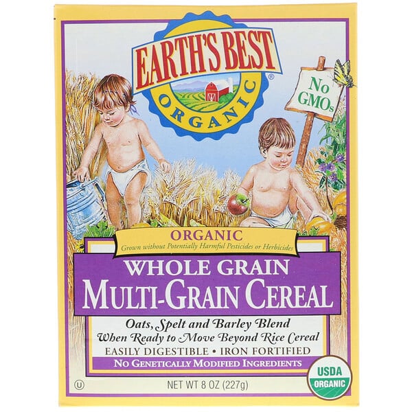 Earth's Best, Earth's Best, ジェイソン, Organic Whole Grain Multi-Grain Cereal, 8 oz (227 g)