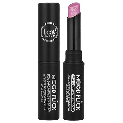 J.cat Beauty , Mood Flick, Holo-Sparkle Lip Balm, Mlb102 Out Of Retrograde, 0.07 Oz (2 G)