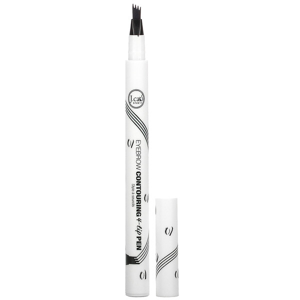 Eyebrow Contouring 4-Tip Pen, Charcoal Black, 0.05 oz  (1.5 g)