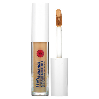 

J.Cat Beauty, Staysurance, Water-Sealed Zero-Smudge Concealer, SHC109 Soft Tan, 0.16 fl oz (4.8 ml)