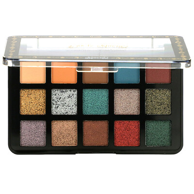 J.Cat Beauty Dia & Noche, Tri-Element 15 Eyeshadow Palette, DNP102 Noche, 0.56 oz (16 g)