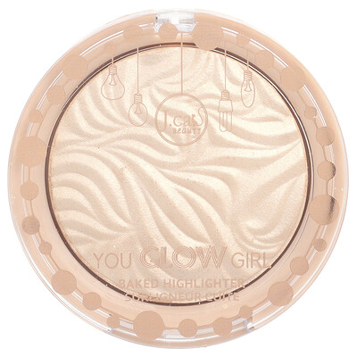 J.Cat Beauty, You Glow Girl, Iluminador horneado, YGG111 Escarcha marina, 8,5 g (0,3 oz)