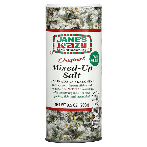 Jane's Krazy‏, Marinade & Seasoning, Original Mixed-Up Salt, 9.5 oz (269 g)