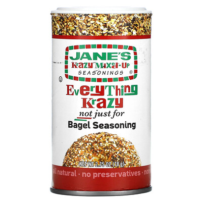 Jane's Krazy Everything Krazy, не только для приправы для рогаликов, 78 г (2,75 унции)