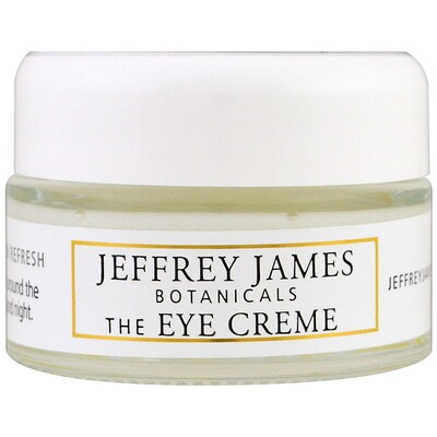 Jeffrey James Botanicals Крем для кожи вокруг глаз, Яркость, легкость, свежесть, 0,5 унции (15 мл)