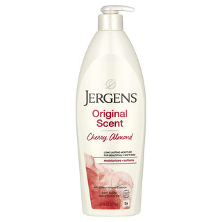 Jergens, 오리지널 향, 건성 피부용 모이스처라이저, 체리 아몬드, 621ml(21fl oz)