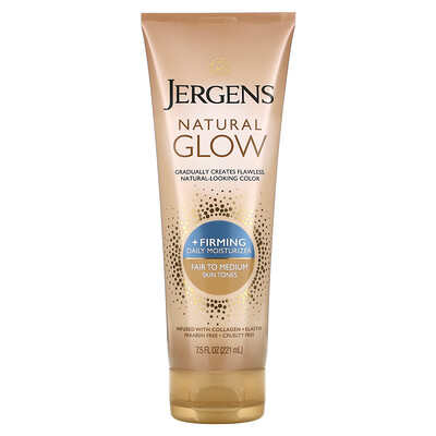 Купить Jergens Natural Glow, Firming Daily Moisturizer, Fair to Medium, 7.5 fl oz (221 ml)
