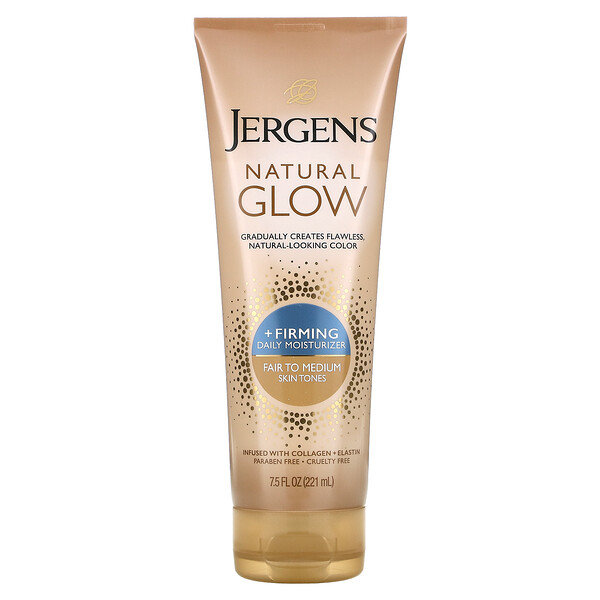 Jergens‏, Natural Glow, Firming Daily Moisturizer, Fair to Medium, 7.5 fl oz (221 ml)