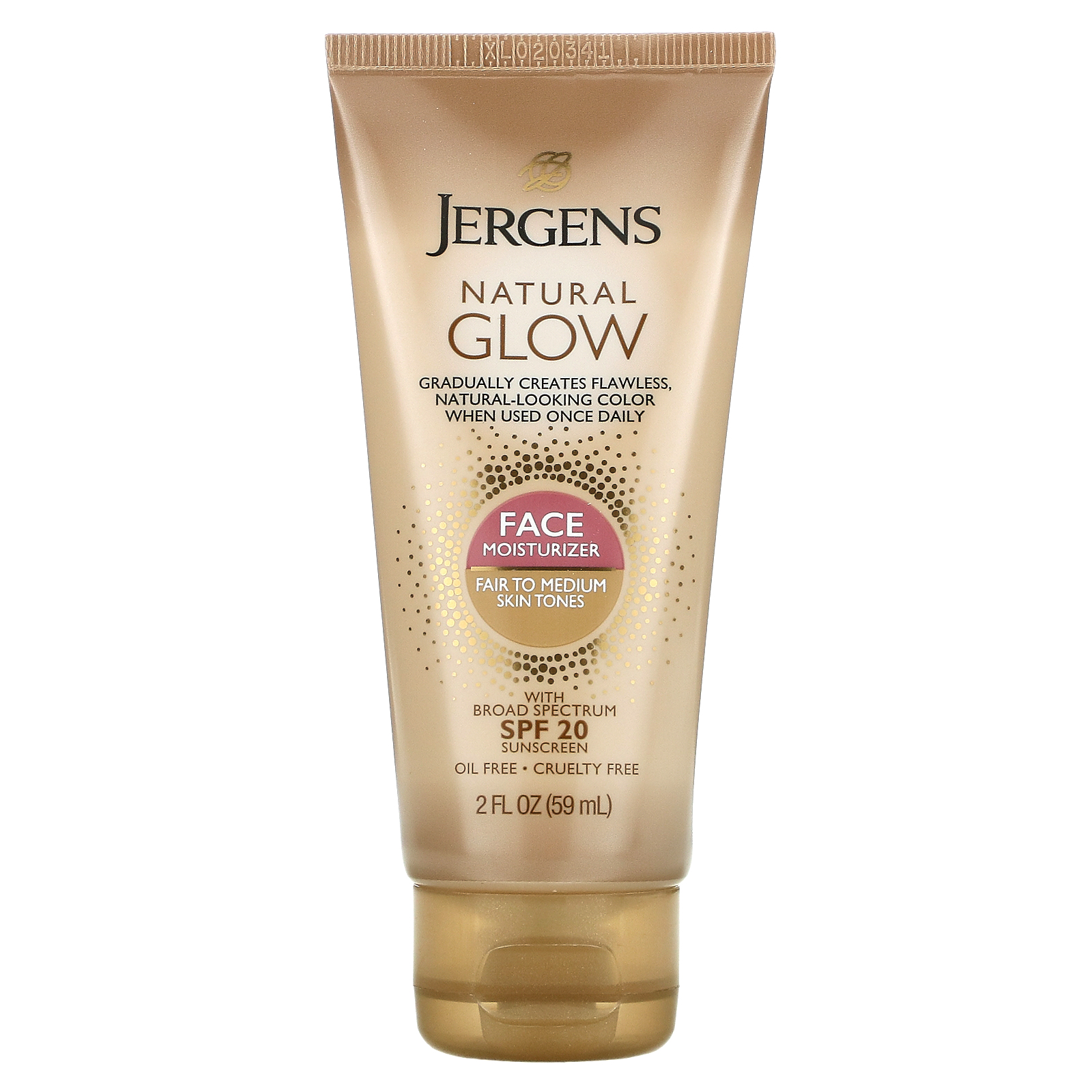 Jergens Natural Glow Face Daily Moisturizer SPF 20 Fair To Medium 