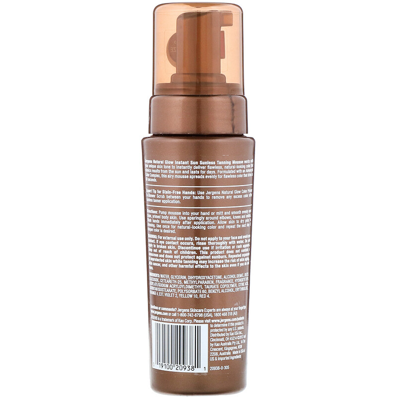 jergens mousse self tanner deep bronze