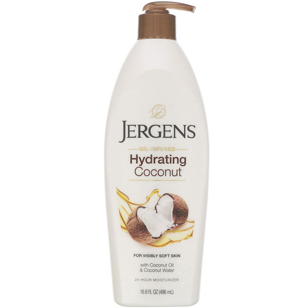 Jergens‏, קרם לחות קוקוס, רווי שמן, 496 מ"ל