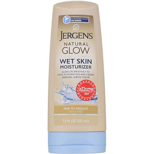Jergens, Natural Glow, Wet Skin Moisturizer, Fair to Medium, 7.5 fl oz (221 ml) отзывы