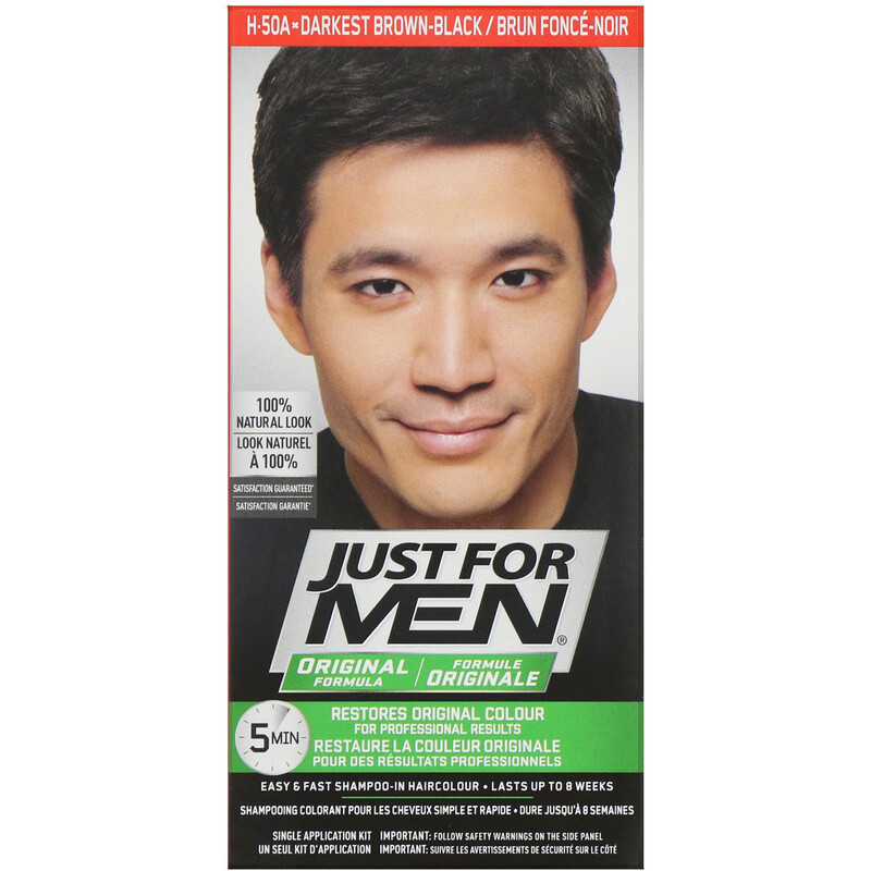 Just for Men, Original Formula Men's Hair Color, Darkest BrownBlack H