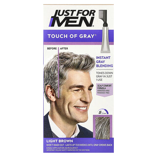 جاست فور مين‏, Touch of Grey® ، T-25 بني فاتح ، مجموعة صبغة شعر للاستخدام مرة واحدة